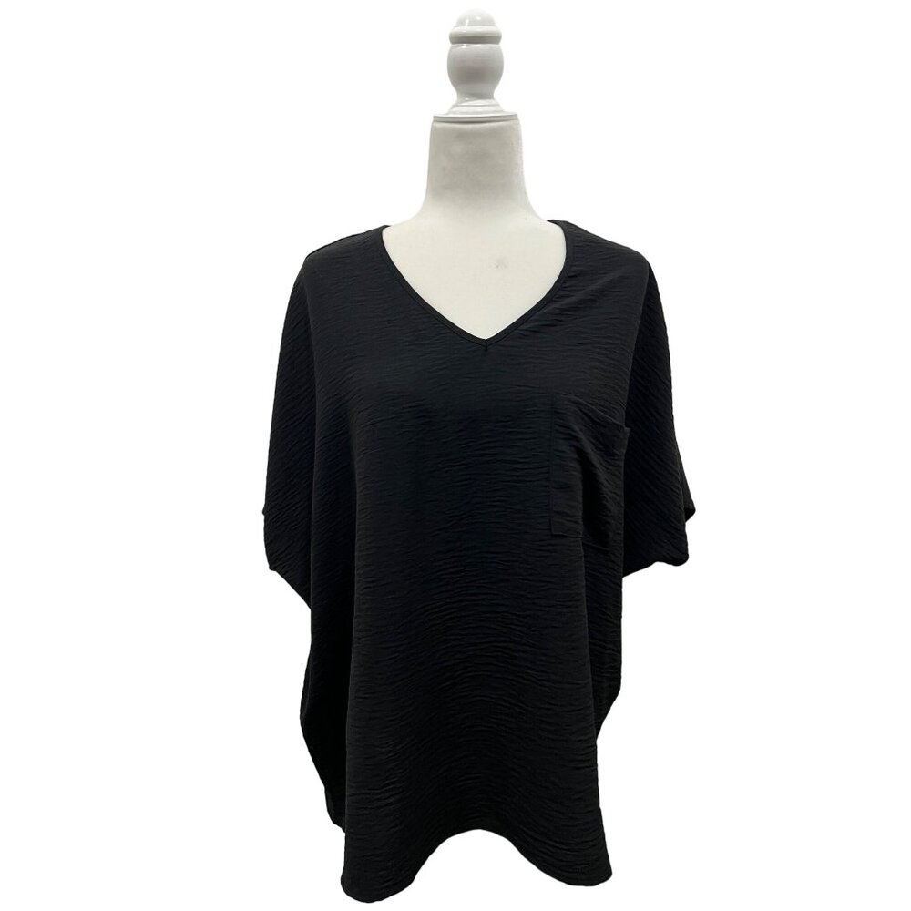 Bohemian Zenana Boho Black Top Size Large
